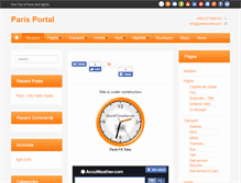 Tablet Screenshot of parisportal.com